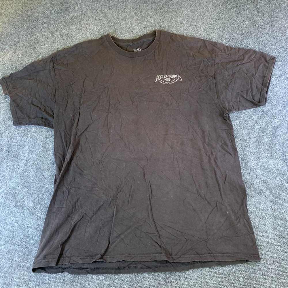 Jack's Surfboards T Shirt Men 2XL Black Graphic California Surf Established 1957